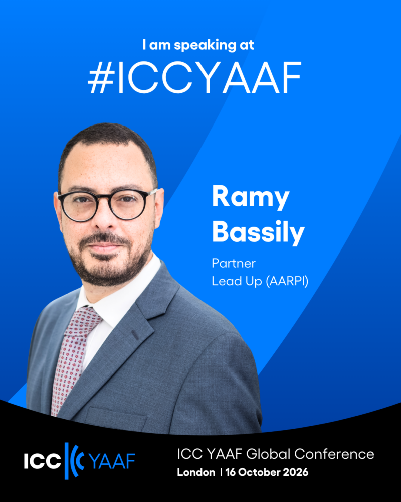 Ramy Bassily of Lead up, speaker at the ICC YAAF Global Conference in London